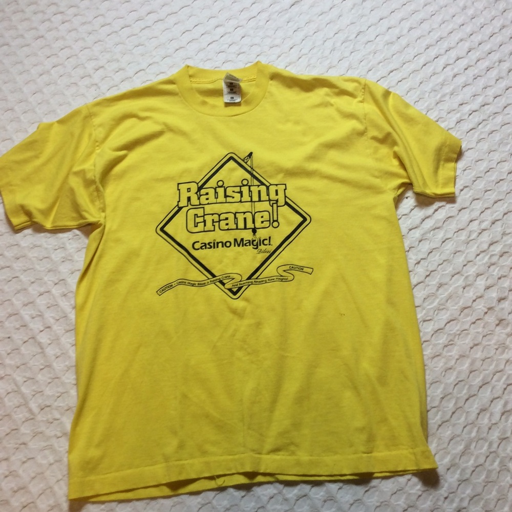 Raising Crane  casino Biloxi  hurricane Katrina  1993 vintage tee single stitch